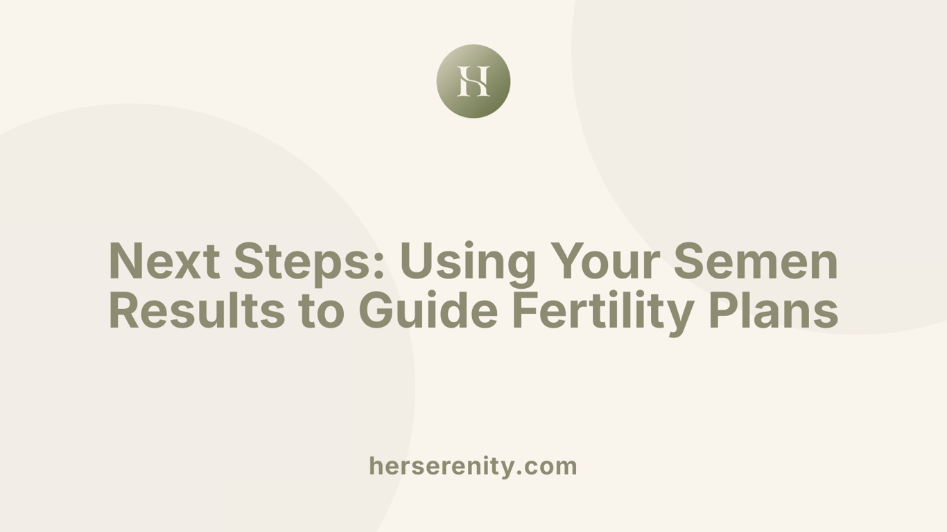 Next Steps: Using Your Semen Results to Guide Fertility Plans