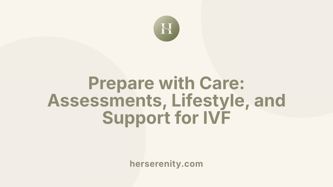 Prepare with Care: Assessments, Lifestyle, and Support for IVF