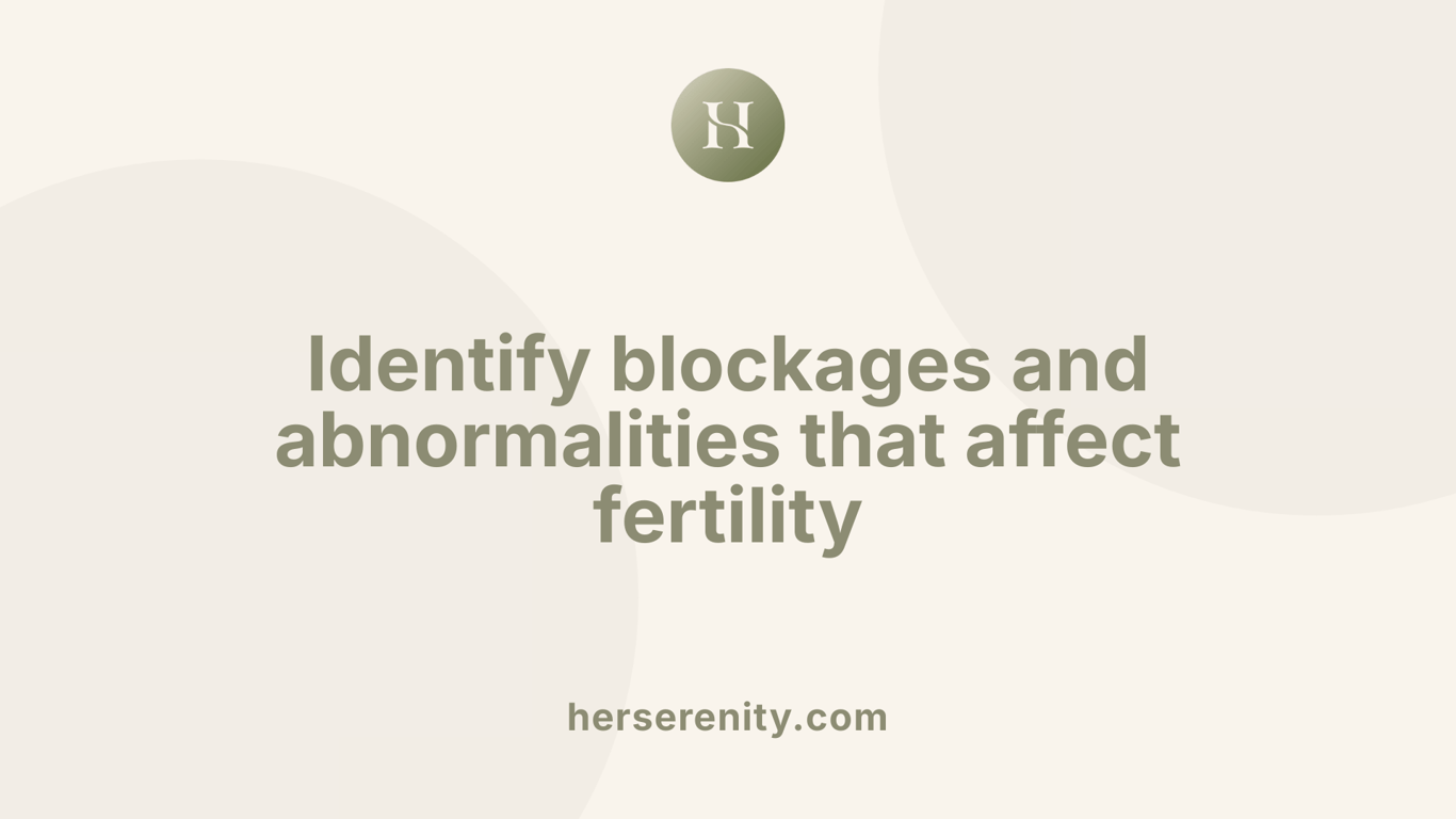 Identify blockages and abnormalities that affect fertility