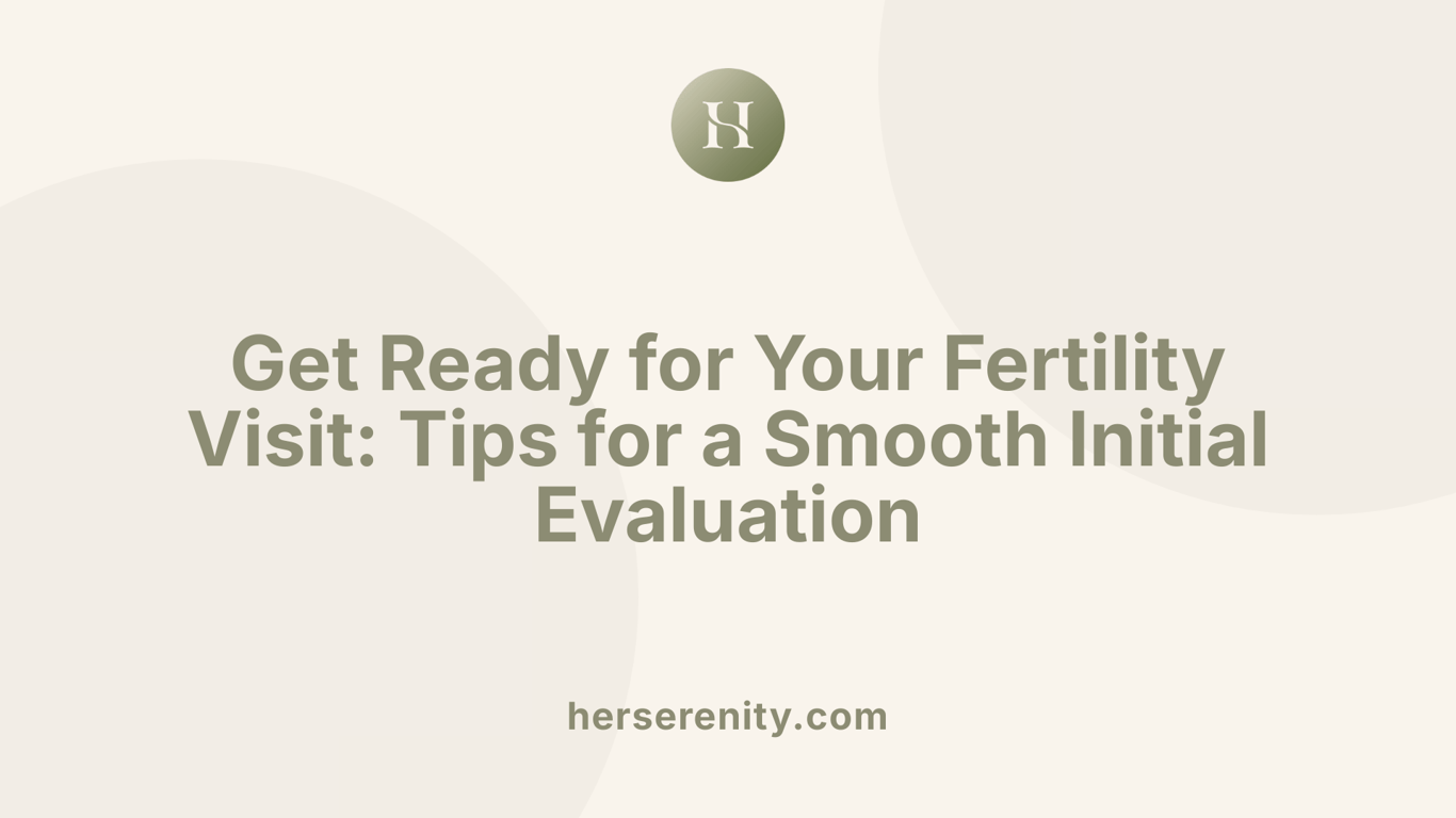 Get Ready for Your Fertility Visit: Tips for a Smooth Initial Evaluation