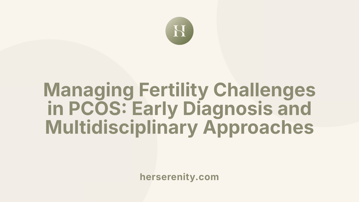 Managing Fertility Challenges in PCOS: Early Diagnosis and Multidisciplinary Approaches