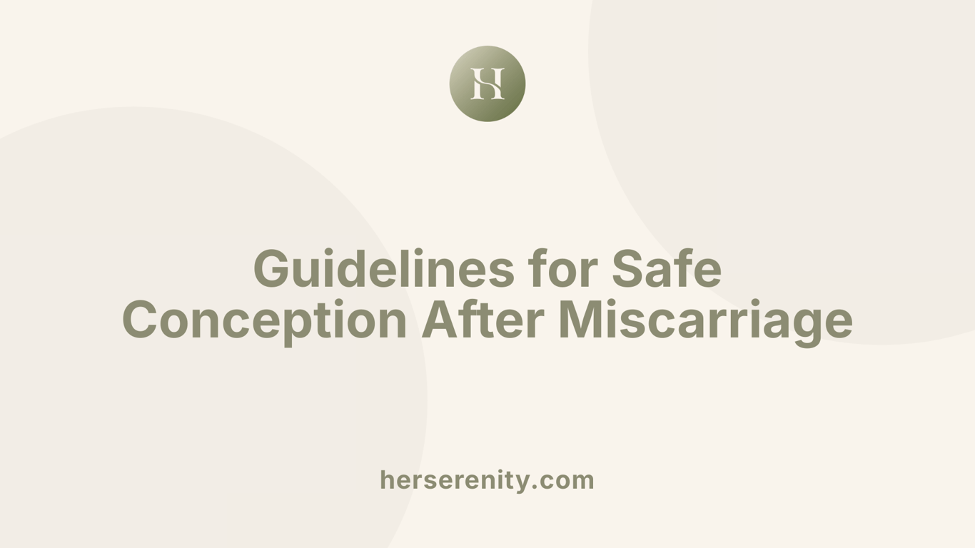 Guidelines for Safe Conception After Miscarriage