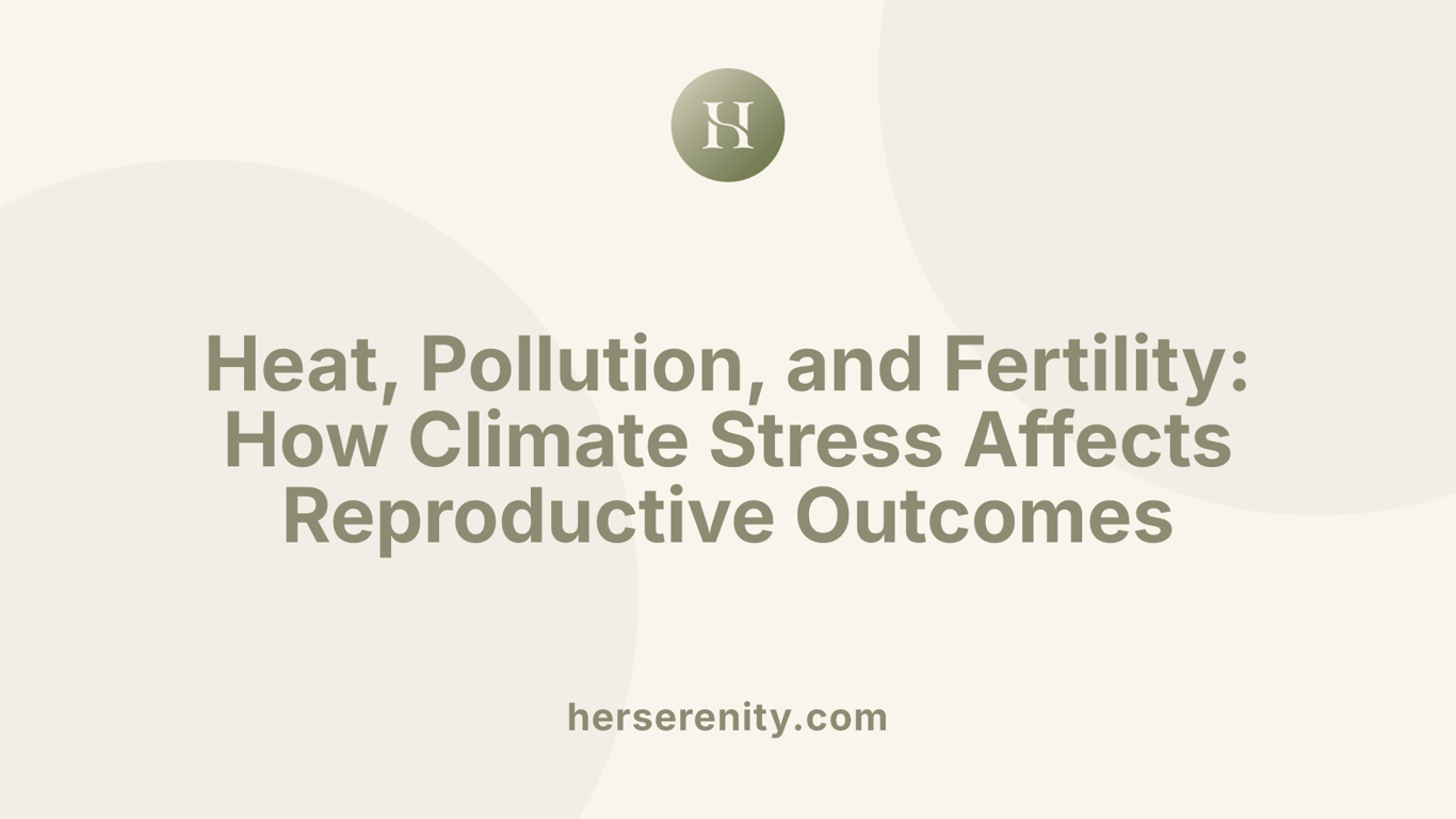 Heat, Pollution, and Fertility: How Climate Stress Affects Reproductive Outcomes