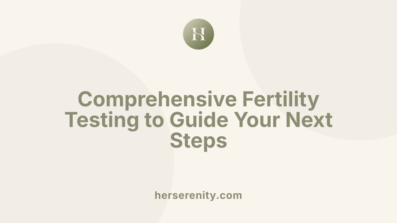 Comprehensive Fertility Testing to Guide Your Next Steps