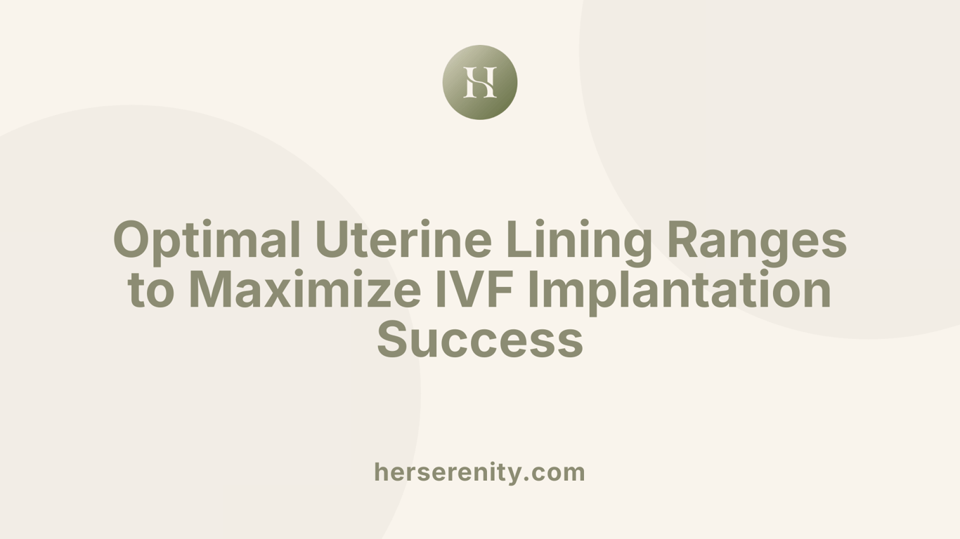 Optimal Uterine Lining Ranges to Maximize IVF Implantation Success
