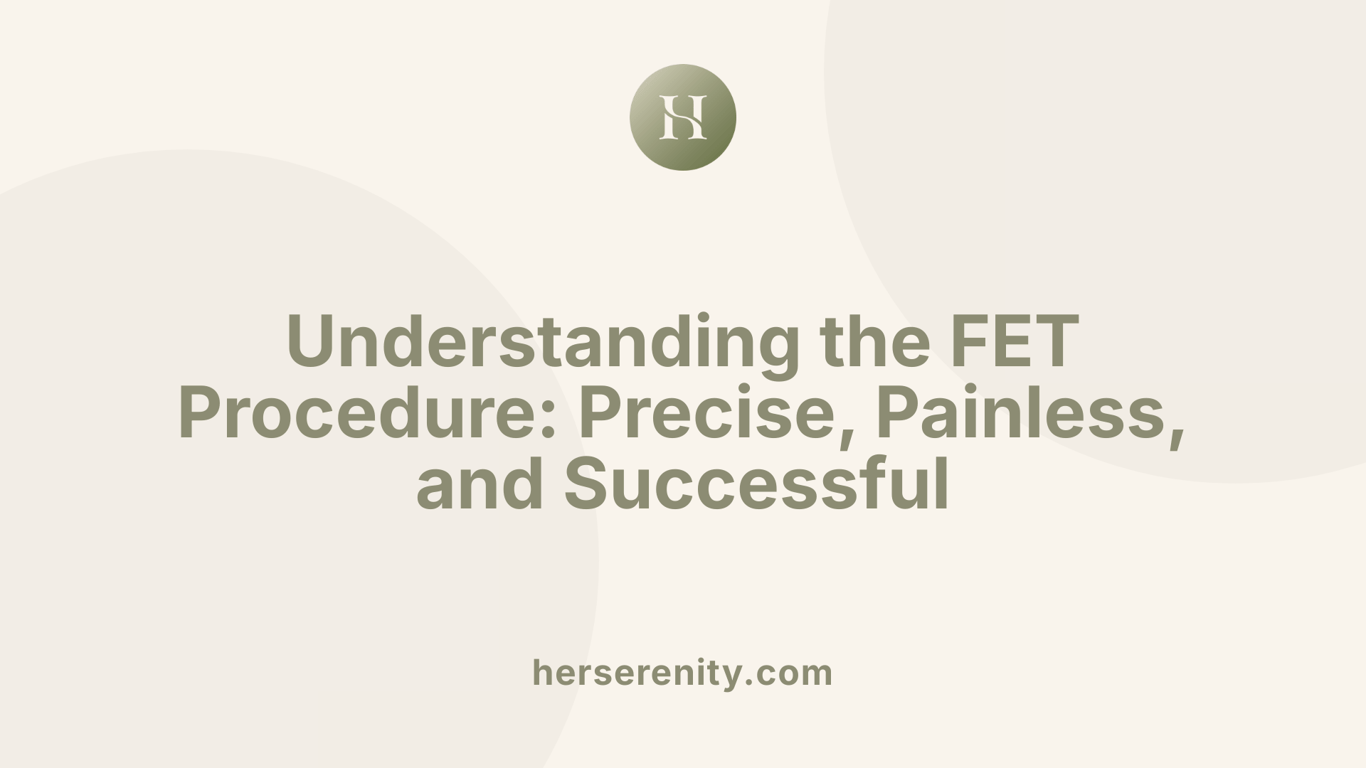 Understanding the FET Procedure: Precise, Painless, and Successful