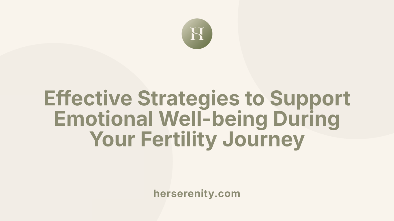 Effective Strategies to Support Emotional Well-being During Your Fertility Journey