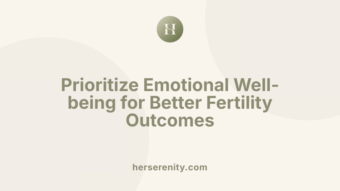 Prioritize Emotional Well-being for Better Fertility Outcomes