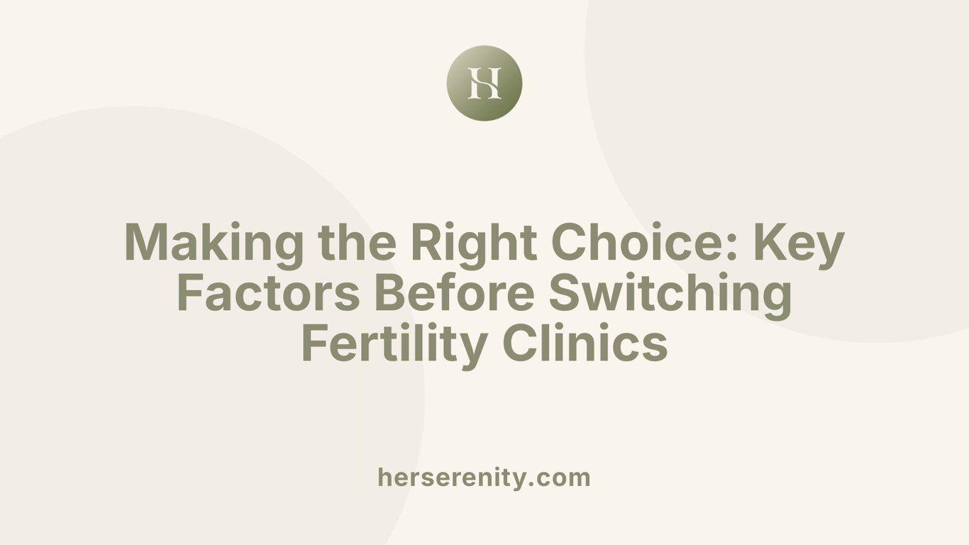 Making the Right Choice: Key Factors Before Switching Fertility Clinics