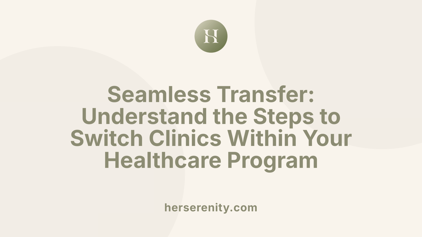 Seamless Transfer: Understand the Steps to Switch Clinics Within Your Healthcare Program