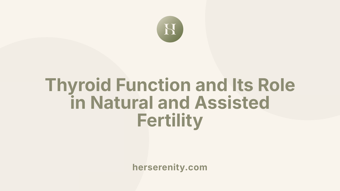 Thyroid Function and Its Role in Natural and Assisted Fertility