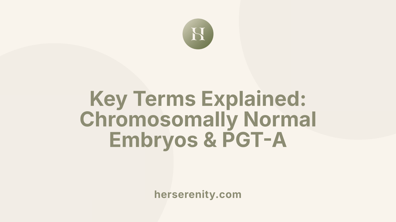 Key Terms Explained: Chromosomally Normal Embryos &amp;amp; PGT-A