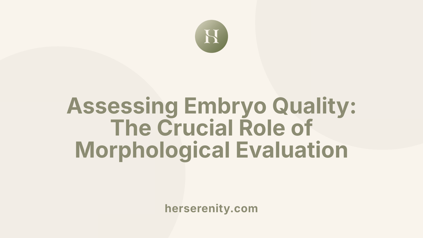 Assessing Embryo Quality: The Crucial Role of Morphological Evaluation