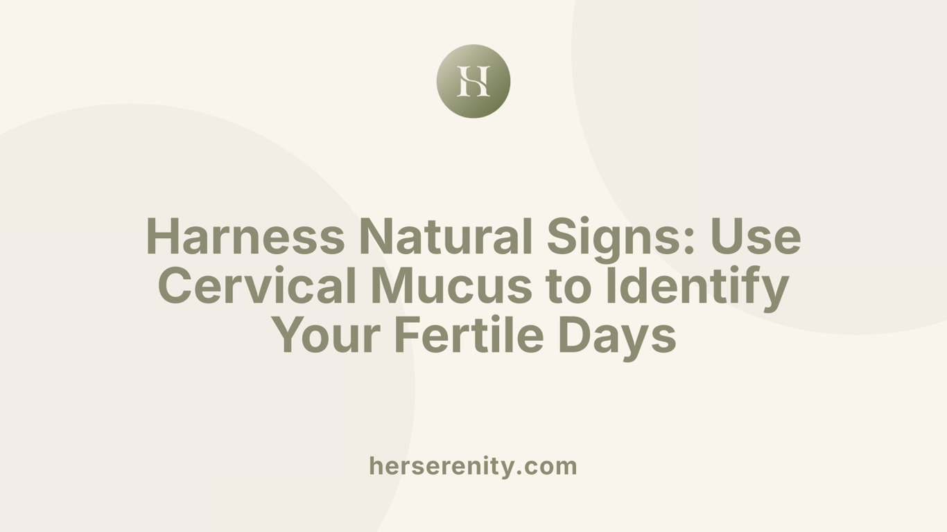 Harness Natural Signs: Use Cervical Mucus to Identify Your Fertile Days