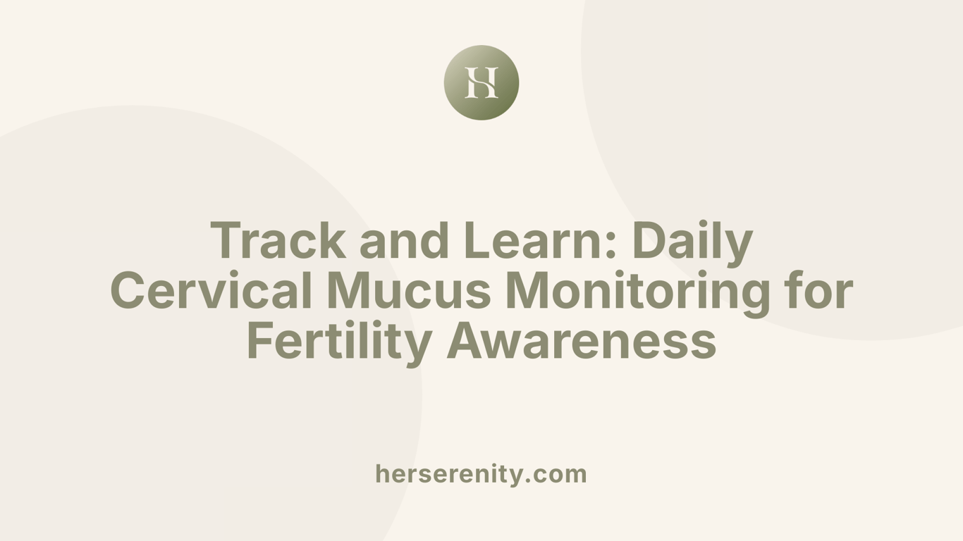 Track and Learn: Daily Cervical Mucus Monitoring for Fertility Awareness