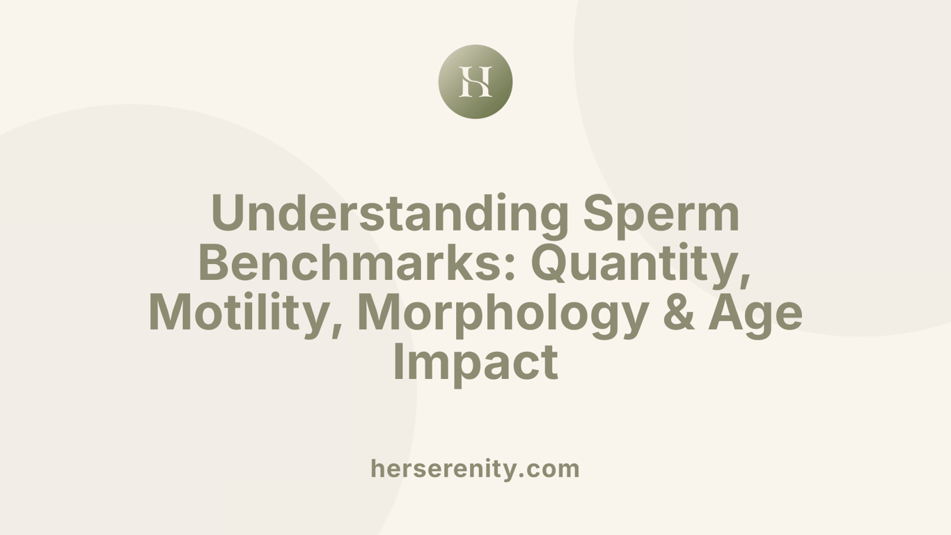 Understanding Sperm Benchmarks: Quantity, Motility, Morphology &amp; Age Impact