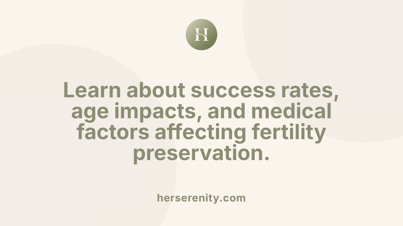 Learn about success rates, age impacts, and medical factors affecting fertility preservation.
