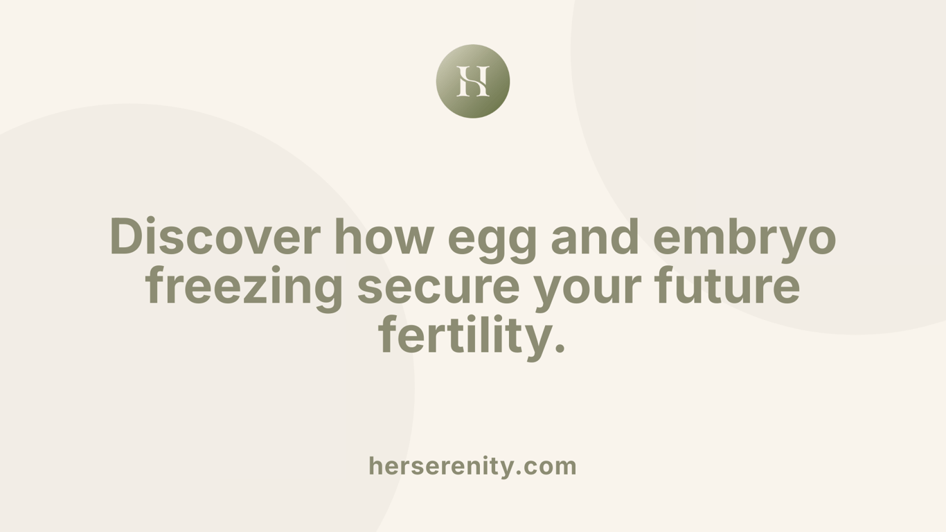 Discover how egg and embryo freezing secure your future fertility.