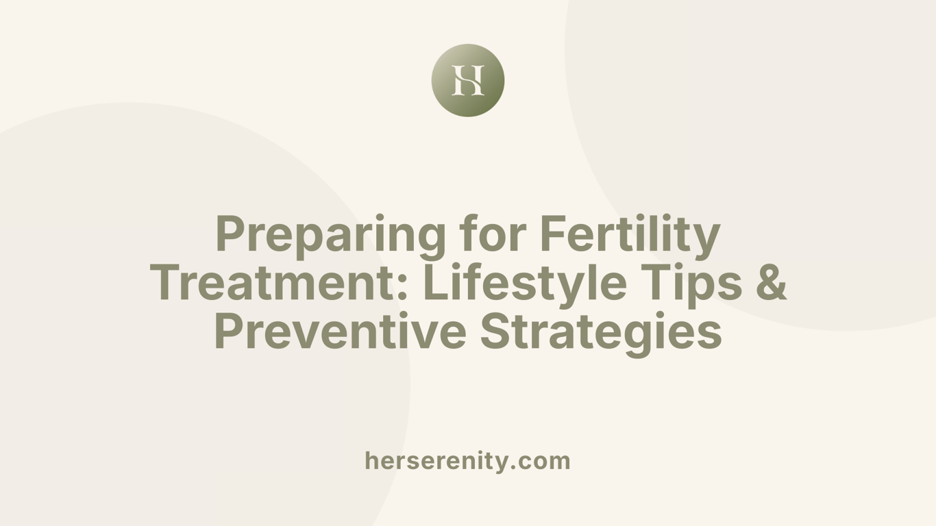 Preparing for Fertility Treatment: Lifestyle Tips &amp; Preventive Strategies