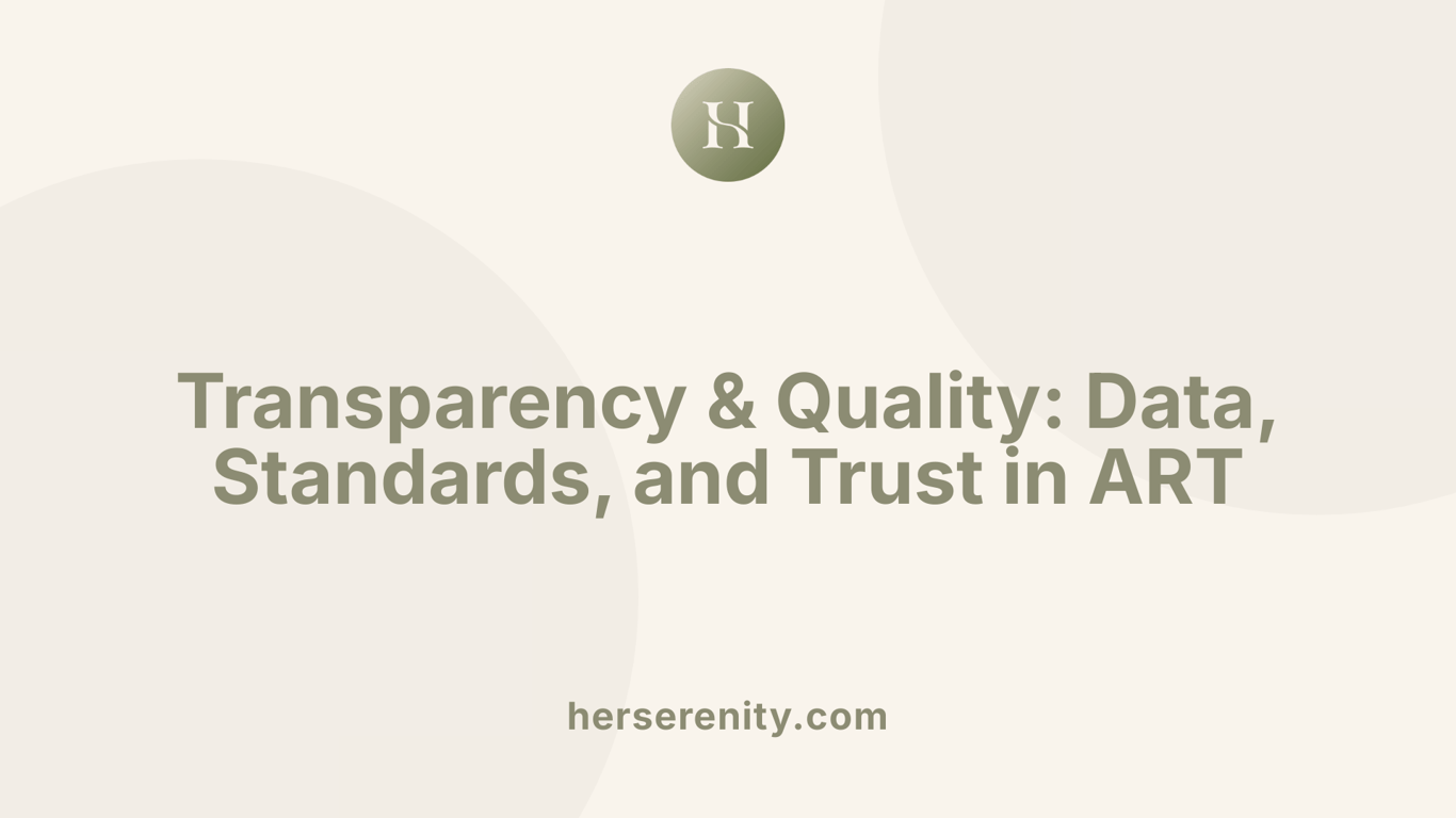 Transparency &amp; Quality: Data, Standards, and Trust in ART