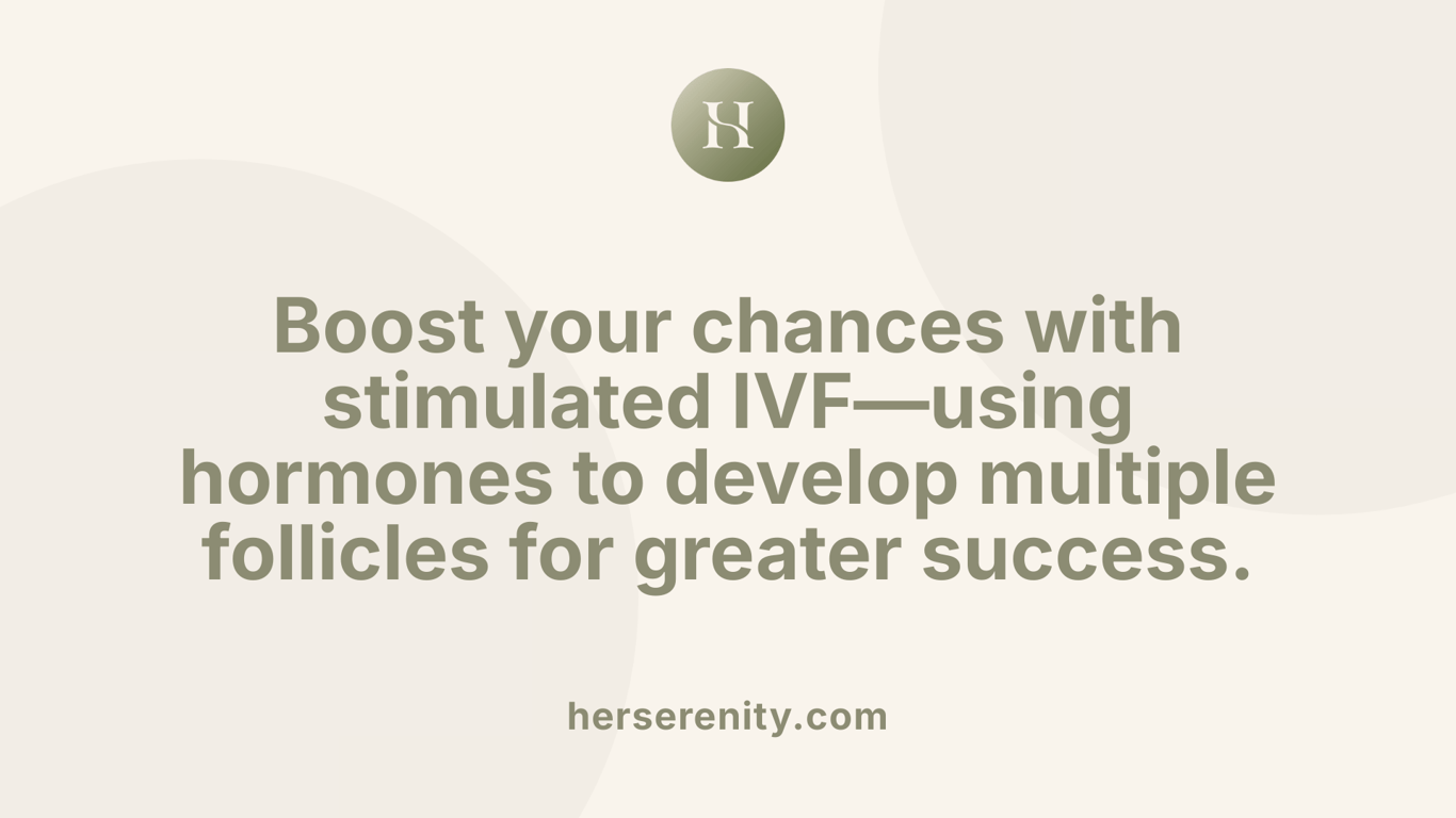 Boost your chances with stimulated IVF—using hormones to develop multiple follicles for greater success.