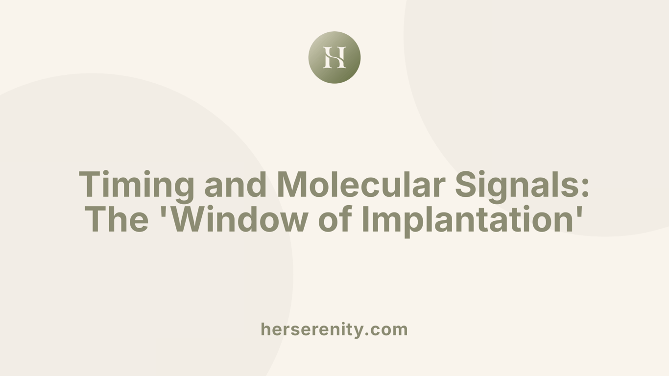 Timing and Molecular Signals: The 'Window of Implantation'