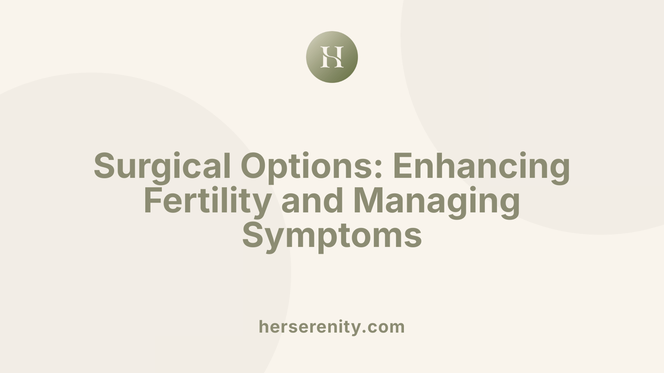 Surgical Options: Enhancing Fertility and Managing Symptoms