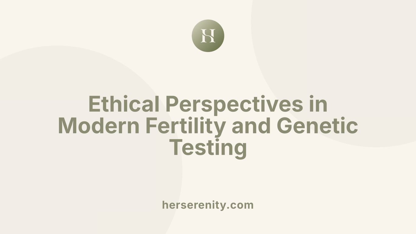 Ethical Perspectives in Modern Fertility and Genetic Testing