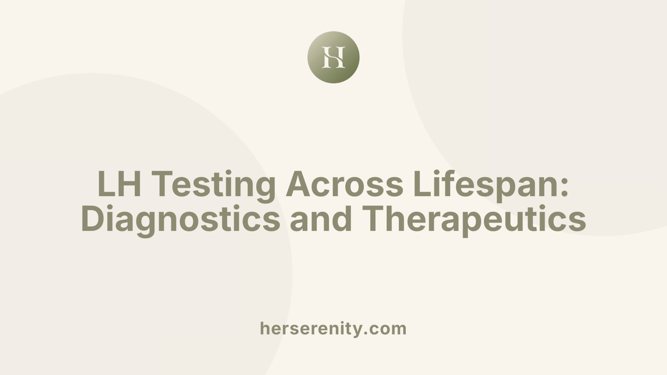 LH Testing Across Lifespan: Diagnostics and Therapeutics