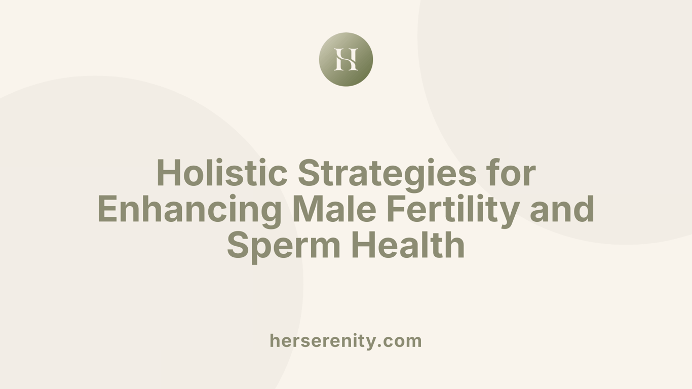 Holistic Strategies for Enhancing Male Fertility and Sperm Health