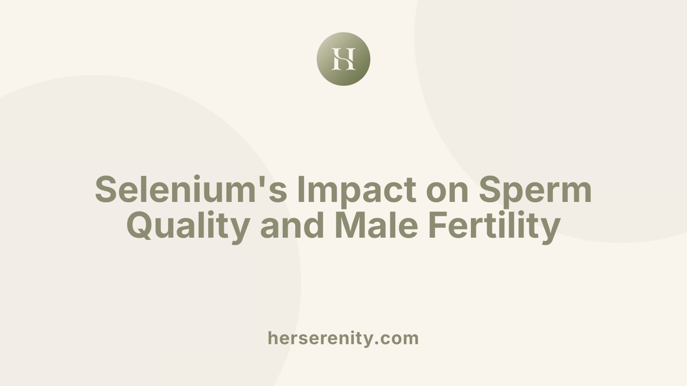 Selenium's Impact on Sperm Quality and Male Fertility