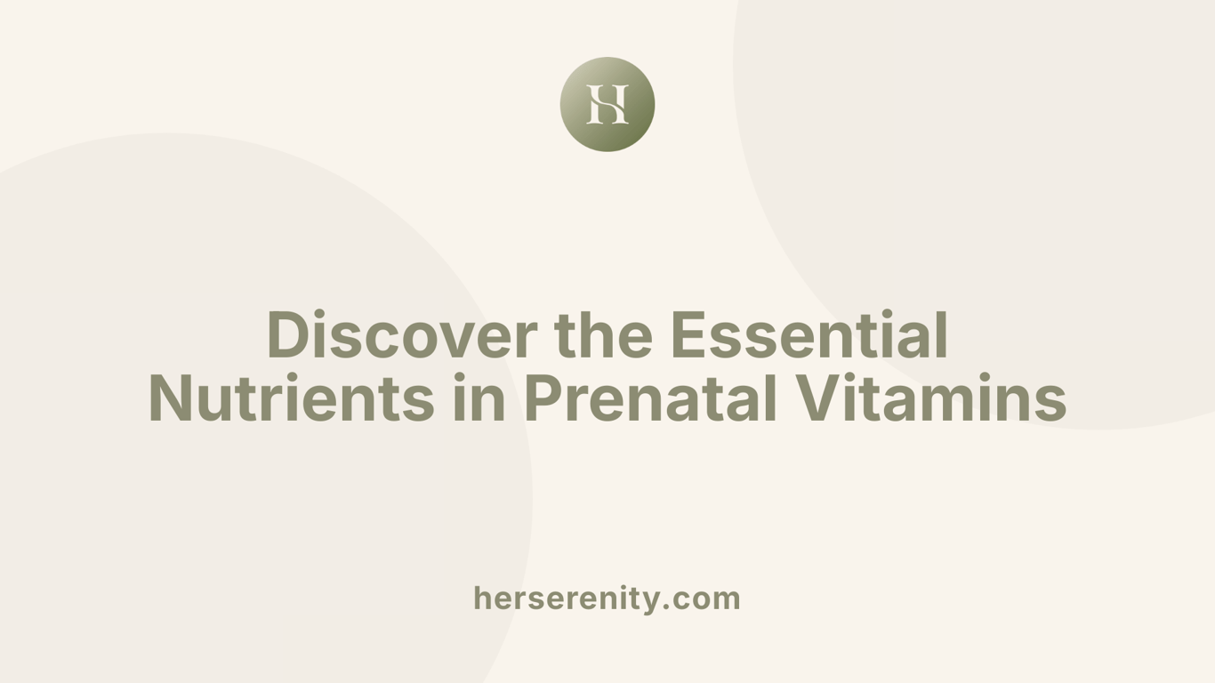 Discover the Essential Nutrients in Prenatal Vitamins