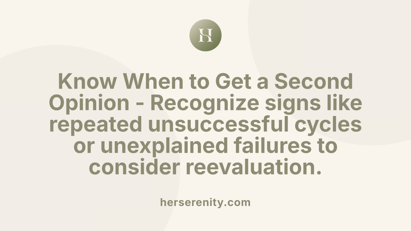 Know When to Get a Second Opinion - Recognize signs like repeated unsuccessful cycles or unexplained failures to consider reevaluation.