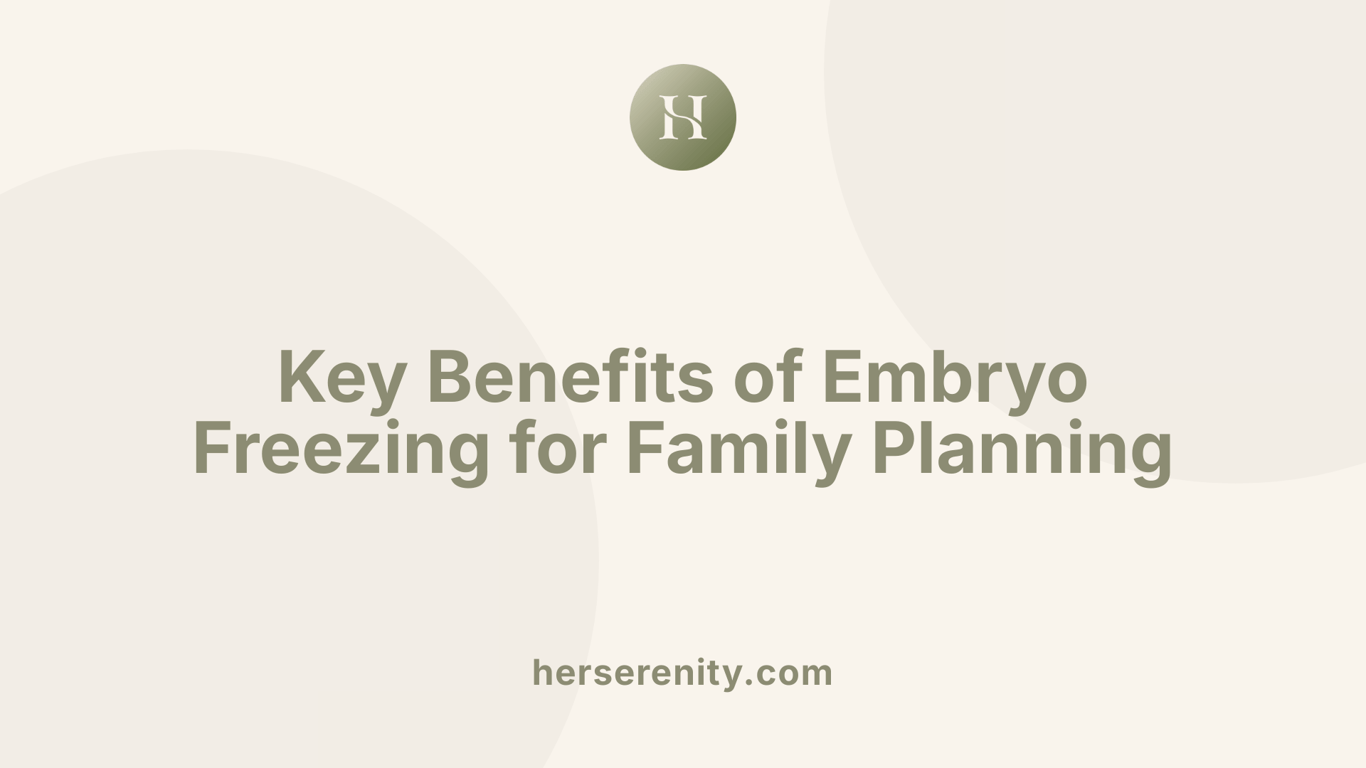 Key Benefits of Embryo Freezing for Family Planning
