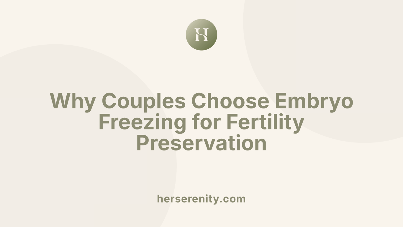Why Couples Choose Embryo Freezing for Fertility Preservation
