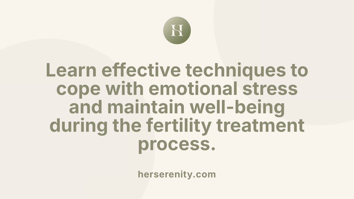 Learn effective techniques to cope with emotional stress and maintain well-being during the fertility treatment process.