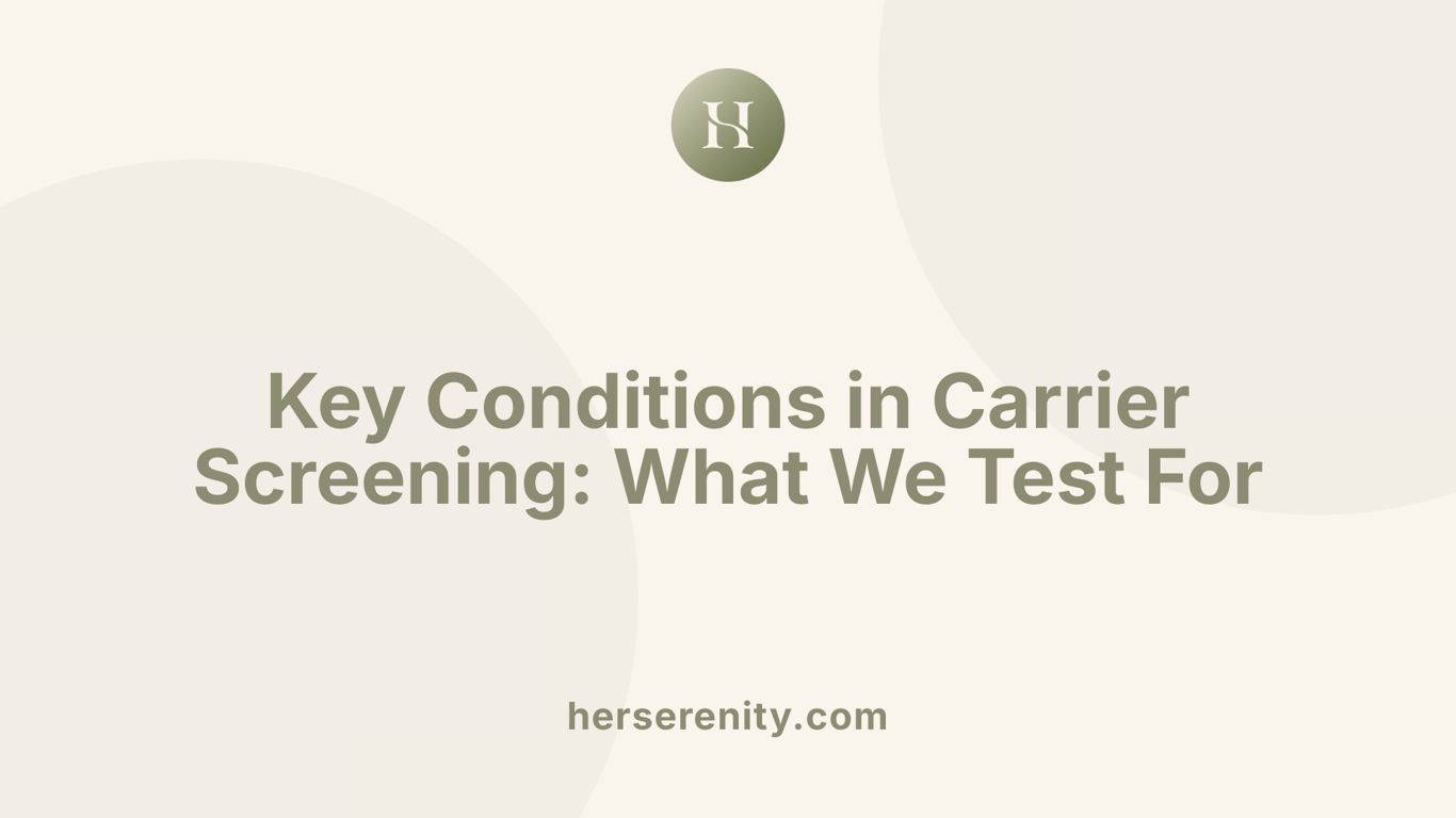 Key Conditions in Carrier Screening: What We Test For