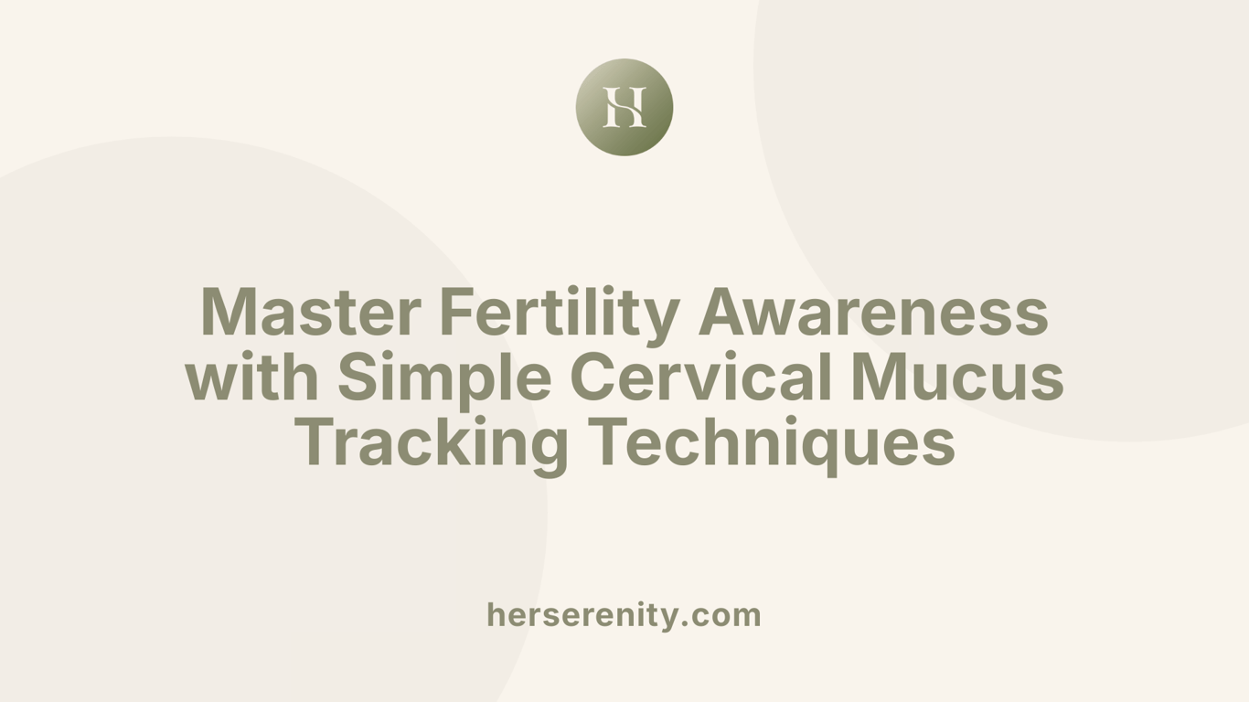 Master Fertility Awareness with Simple Cervical Mucus Tracking Techniques