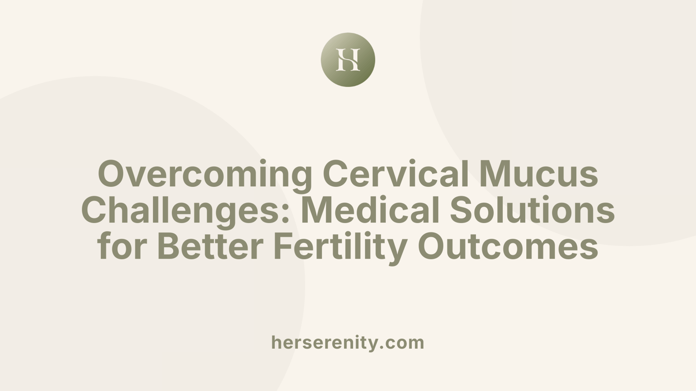 Overcoming Cervical Mucus Challenges: Medical Solutions for Better Fertility Outcomes