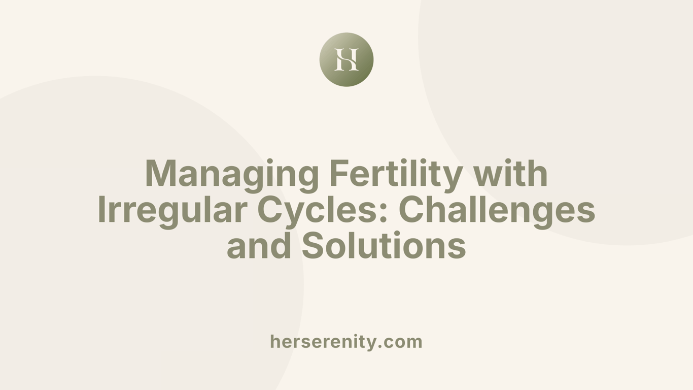 Managing Fertility with Irregular Cycles: Challenges and Solutions