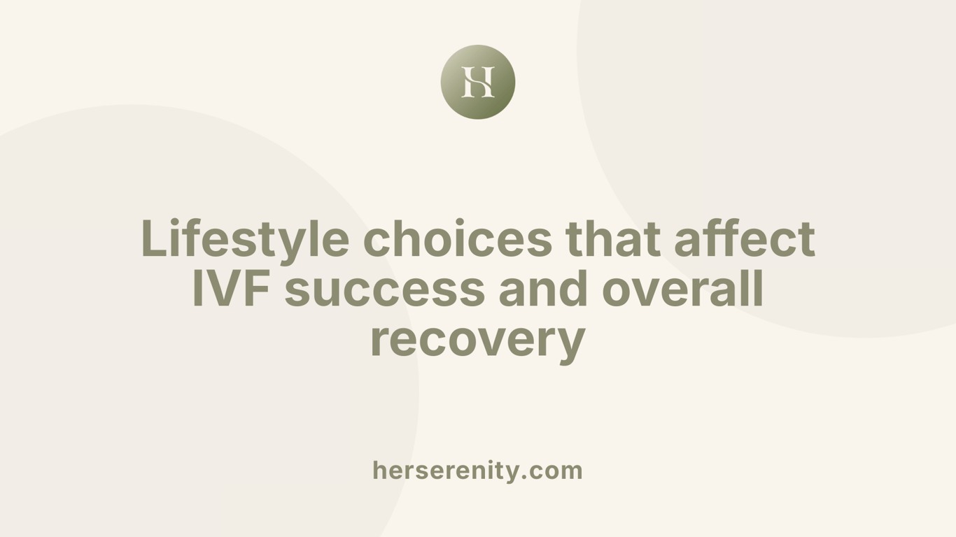 Lifestyle choices that affect IVF success and overall recovery