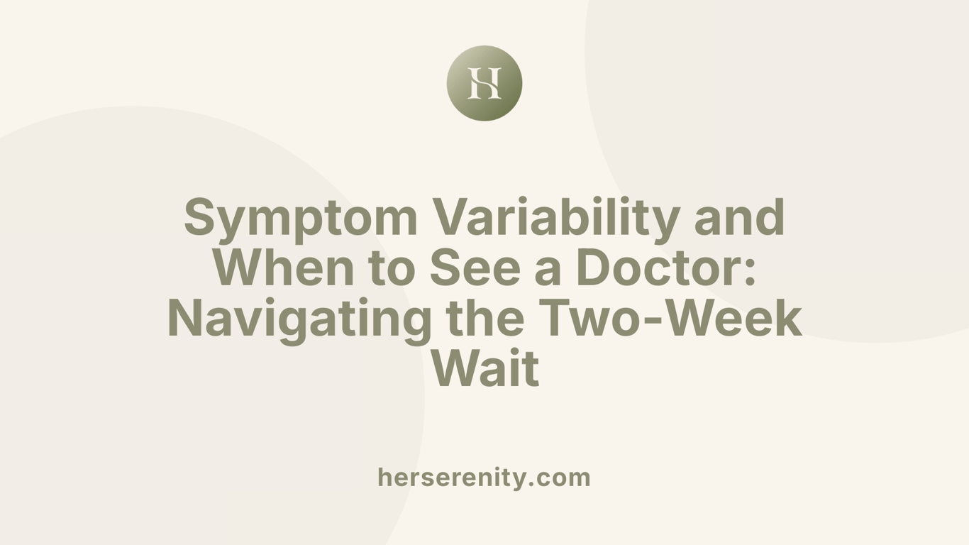 Symptom Variability and When to See a Doctor: Navigating the Two-Week Wait