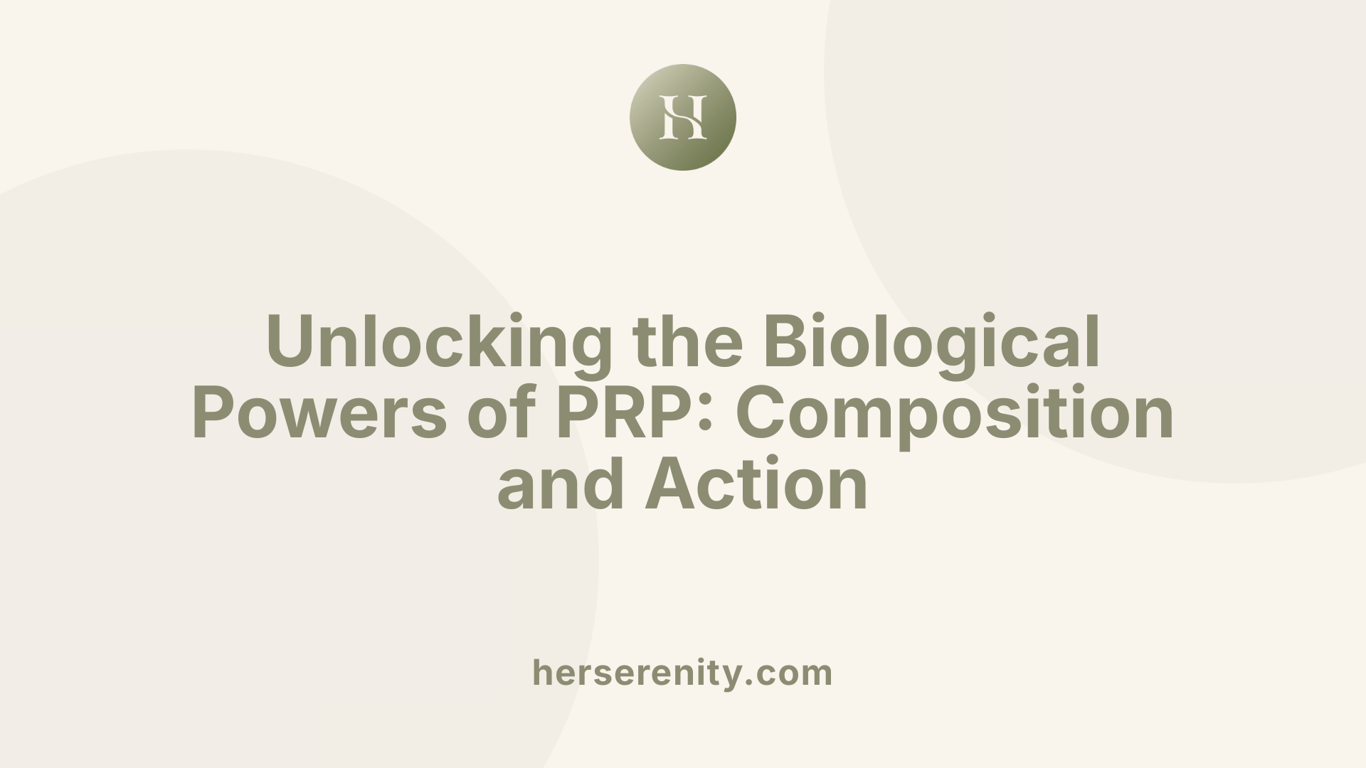 Unlocking the Biological Powers of PRP: Composition and Action