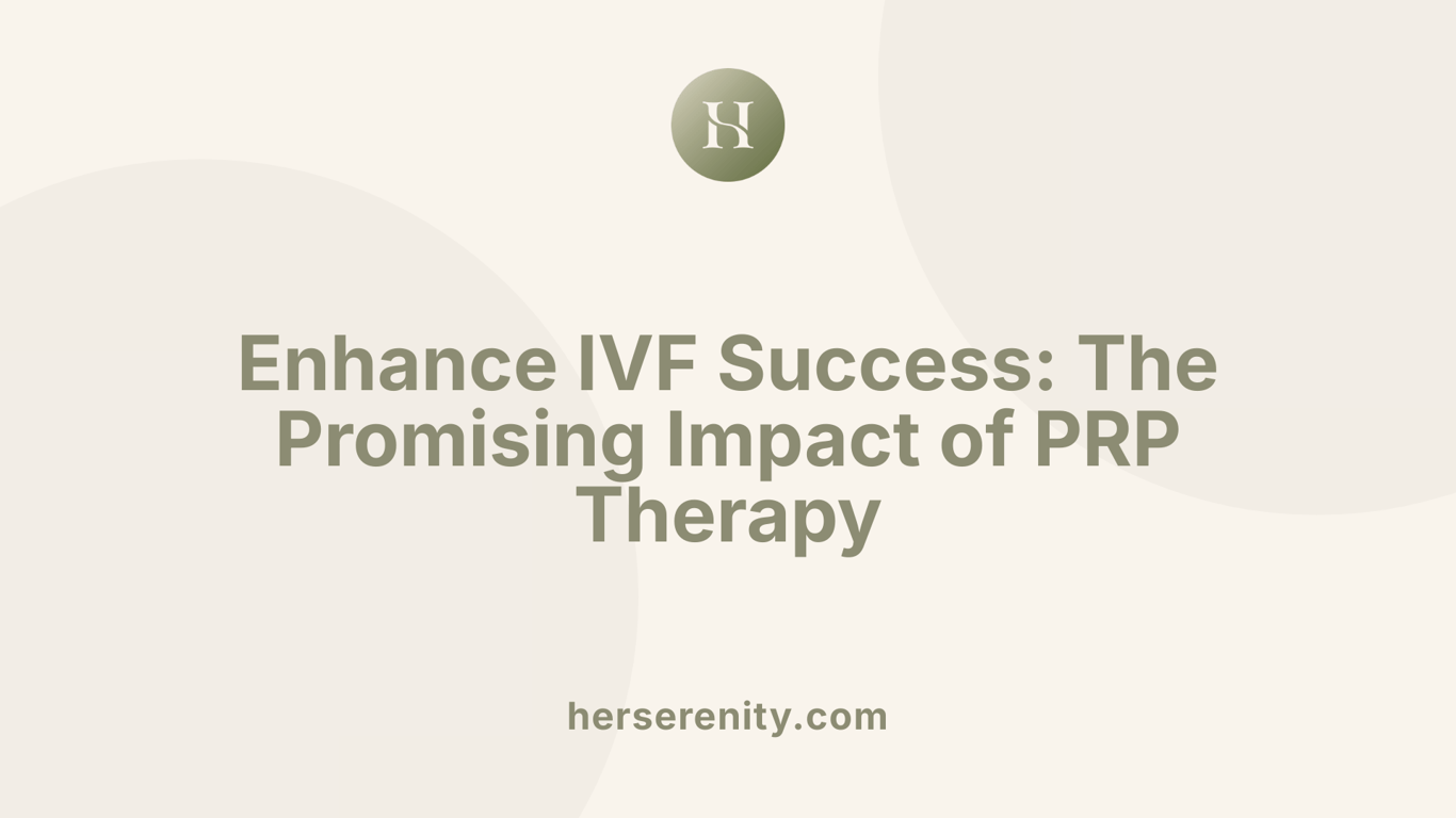 Enhance IVF Success: The Promising Impact of PRP Therapy