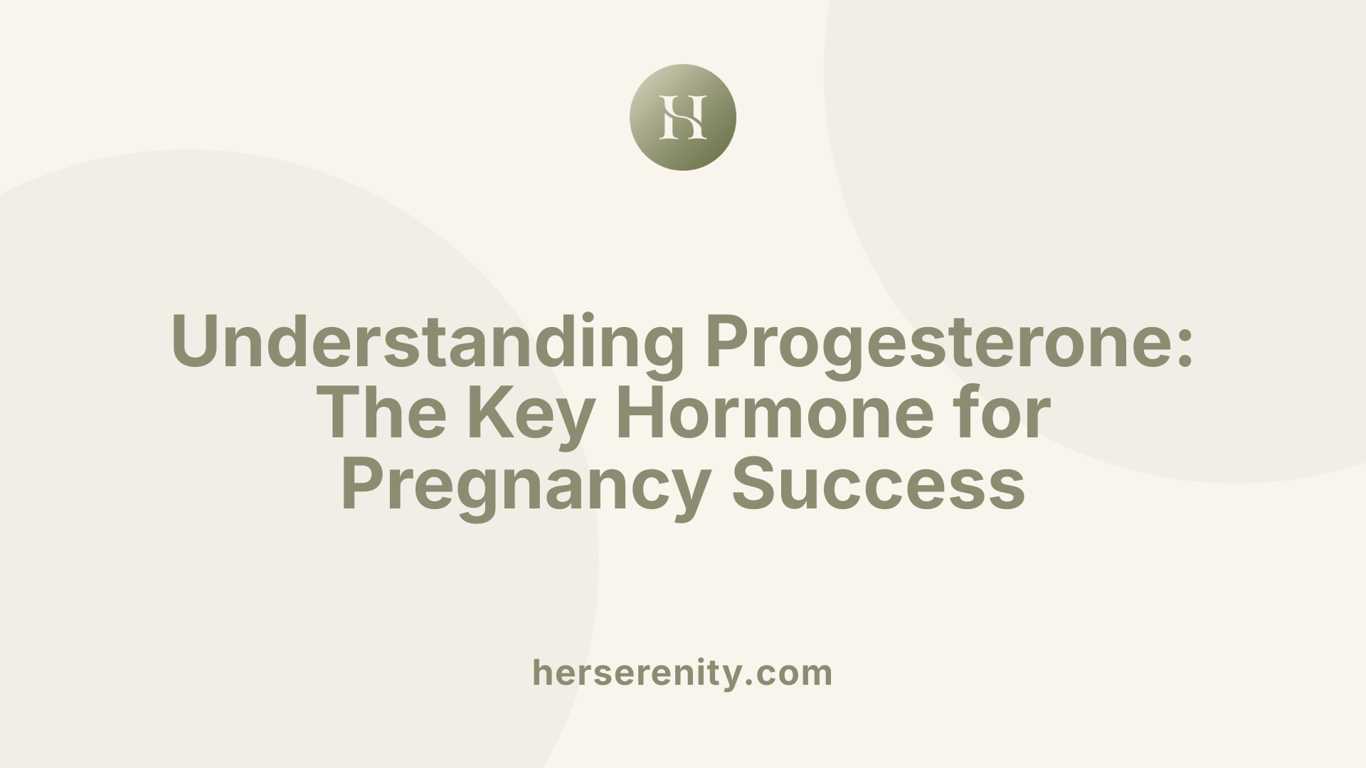 Understanding Progesterone: The Key Hormone for Pregnancy Success