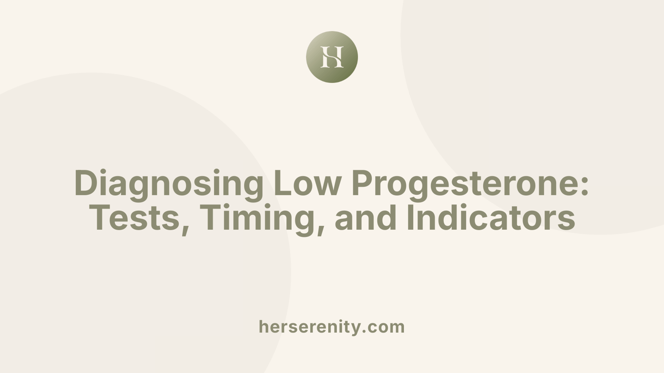 Diagnosing Low Progesterone: Tests, Timing, and Indicators