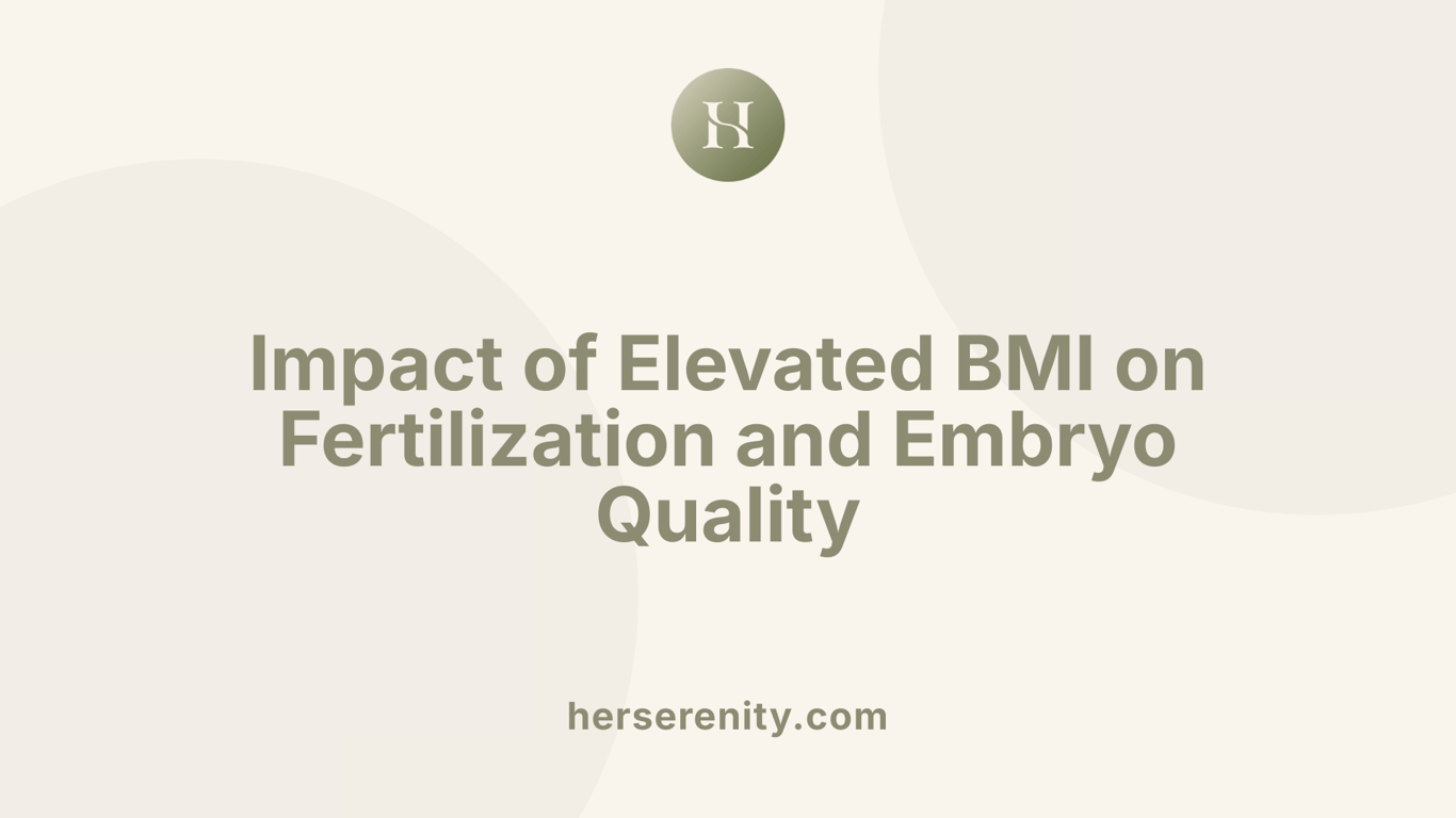 Impact of Elevated BMI on Fertilization and Embryo Quality