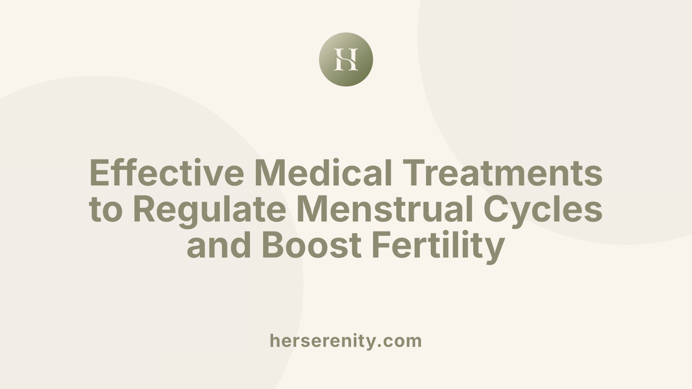 Effective Medical Treatments to Regulate Menstrual Cycles and Boost Fertility