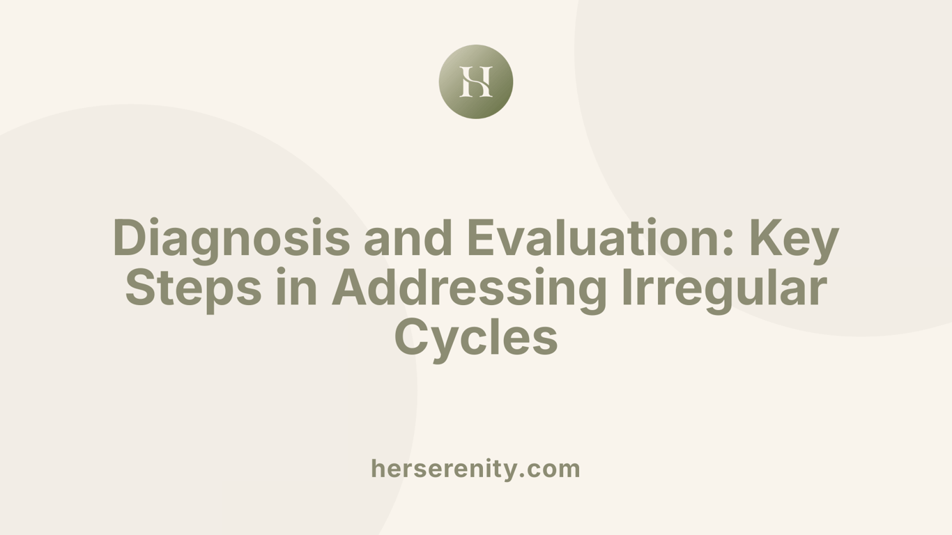 Diagnosis and Evaluation: Key Steps in Addressing Irregular Cycles