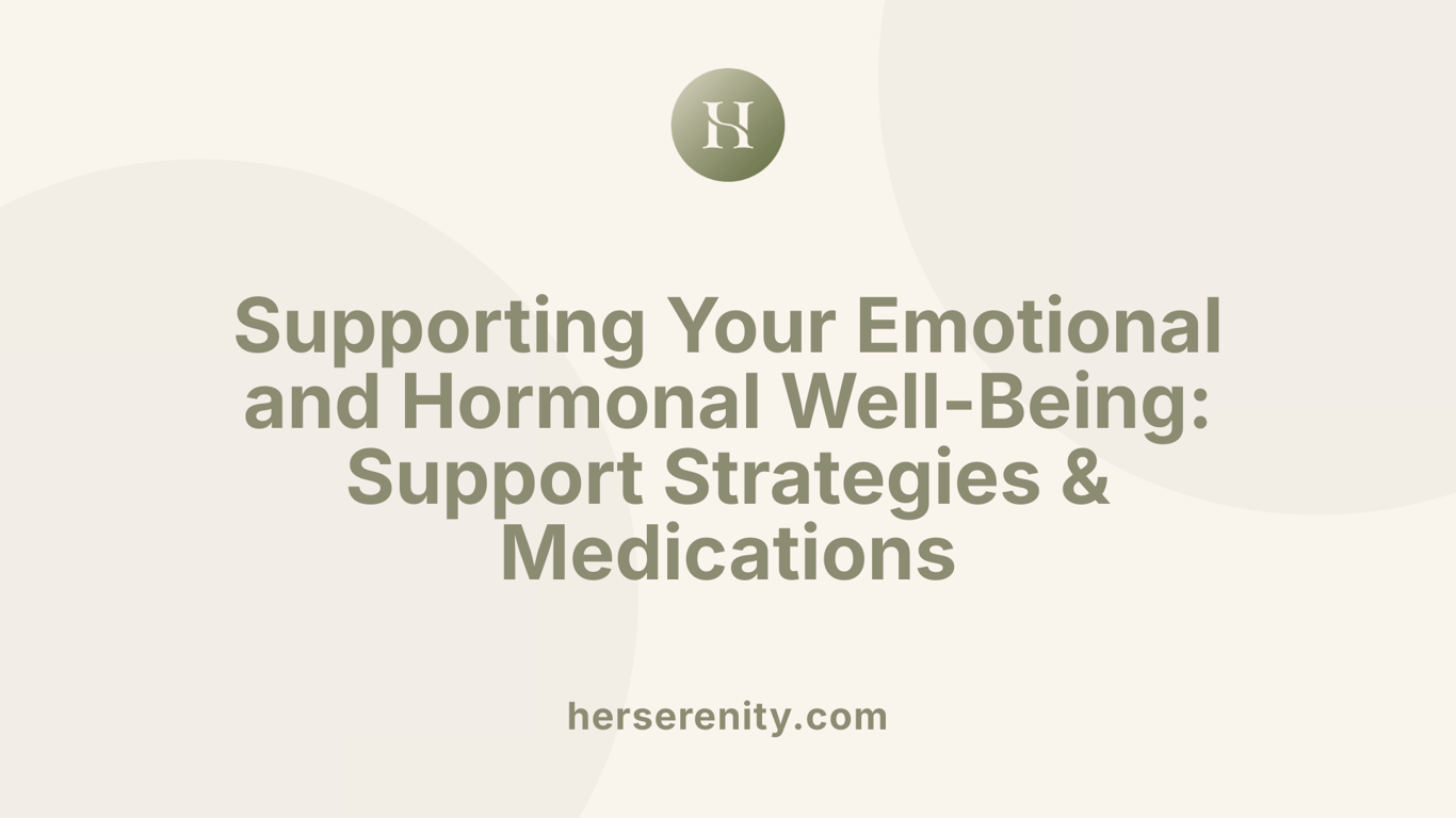 Supporting Your Emotional and Hormonal Well-Being: Support Strategies &amp; Medications